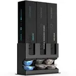 Nespresso Vertuo Pod Dispenser Holder - 3 Box/30 Capsule Organizer Stand (Black)