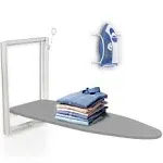 Ivation Wall-Mounted Ironing Board | Foldable 36.2” x 12.2” Sturdy Ironing Station for Home & Apartments, Easy-Release Lever, Removable Cotton Cover