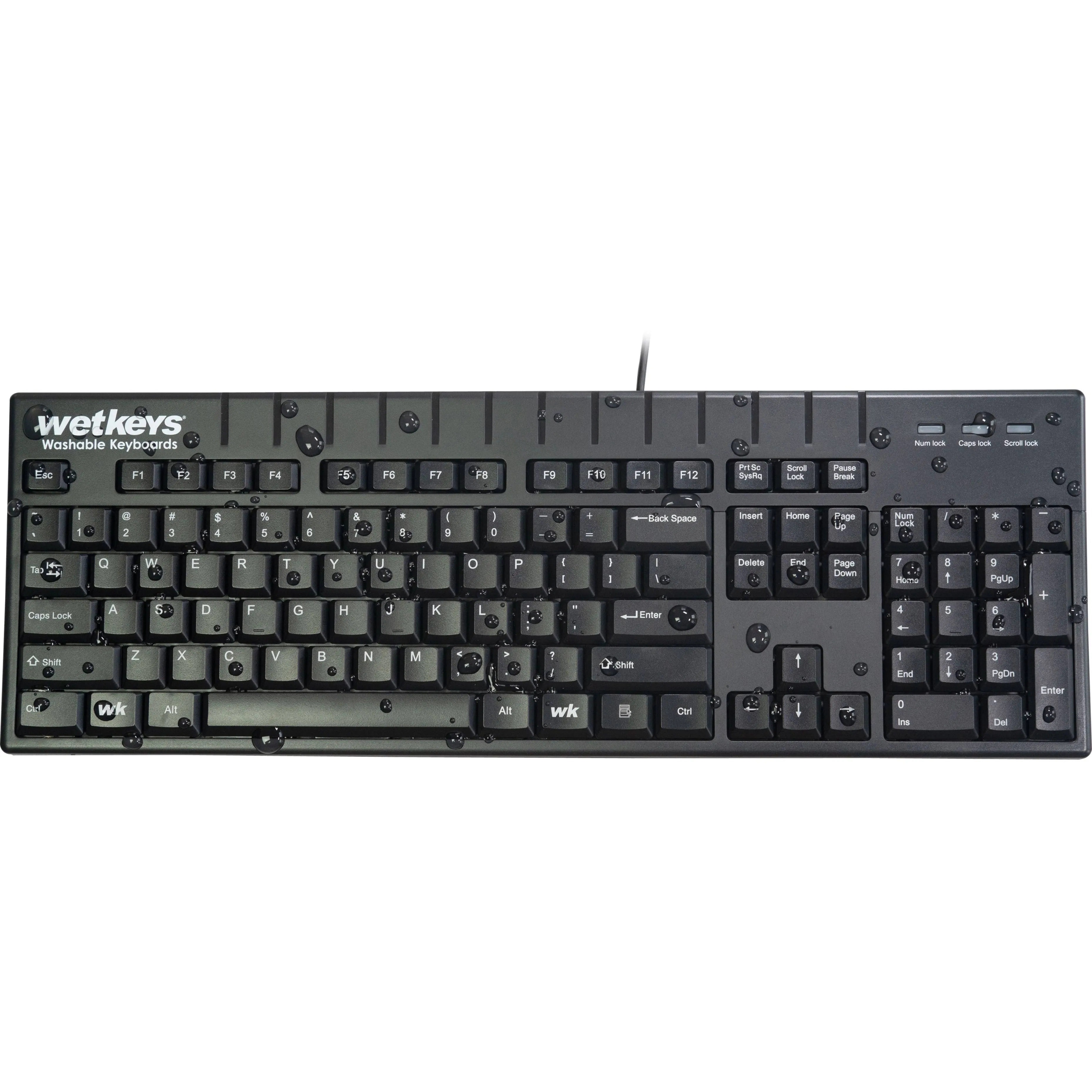 WetKeys Waterproof Professional-Grade Full-Size Keyboard