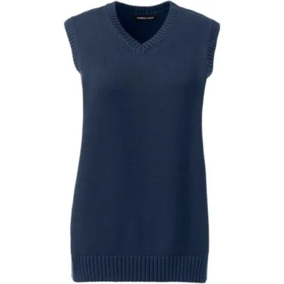 Lands' End Men's Cotton Modal Sweater Vest