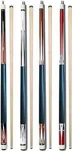 Set of 4 Pool Cues New 58" Billiard House Bar Pool Cue Sticks