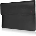 Black Notebook Case Leather 14&#034; ThinkPad X1 Carbon/Yoga Case 4X40U97972