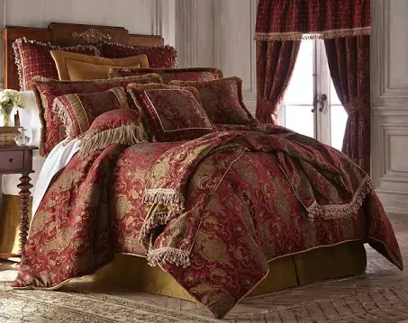 Sherry Kline China Art Red 6-Piece California King Comforter Set (CHI-R-NEW2021-K)