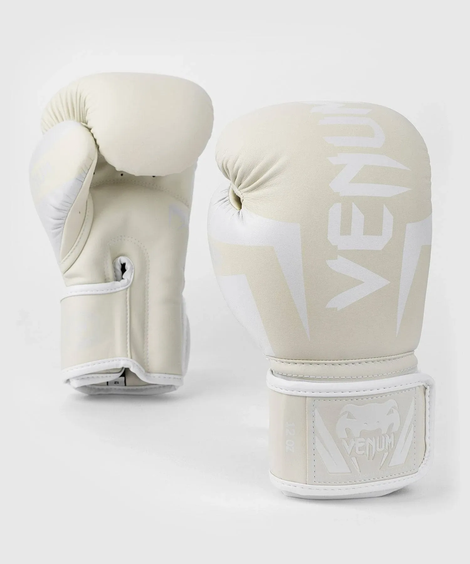 Venum Elite Boxing Gloves - White/White 12 oz