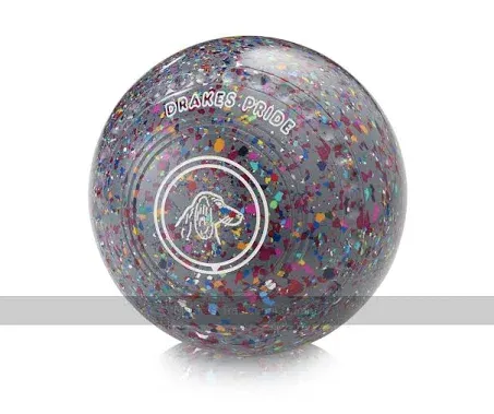 Drakes Pride Professional Bowls - Gray / Harlequin, Gripped, Size 2, Heavy