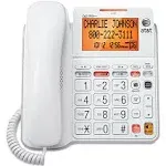 AT&amp;T CL4940 Corded Phone Answering Machine Backlit Display Extra Large Buttons