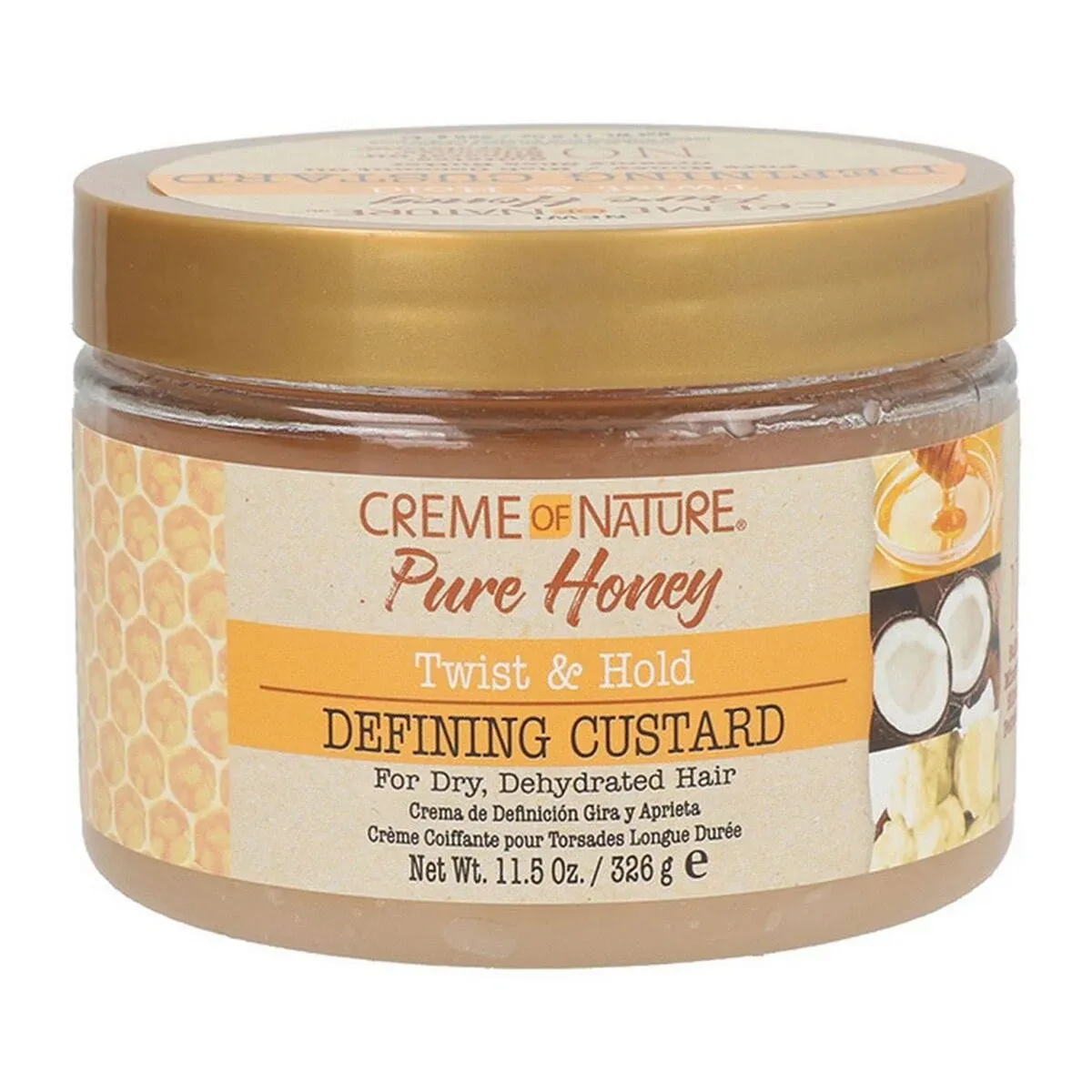 CREME OF NATURE PURE HONEY TWIST &amp; HOLD DEFINNING CUSTARD (11.5oz)