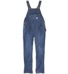 106002 Womens Relaxed Fit Denim Bib Overall