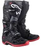 Alpinestars Tech 7 Boots - Black/Cool Gray/Red  - CLOSEOUT