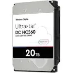 WD Ultrastar DC HC560 WUH722020ALE6L4 20 TB Hard Drive - 3.5 Internal - SATA [SATA/600] - Conventional Magnetic Recording [CMR] Method,Mechanical Hard Disk