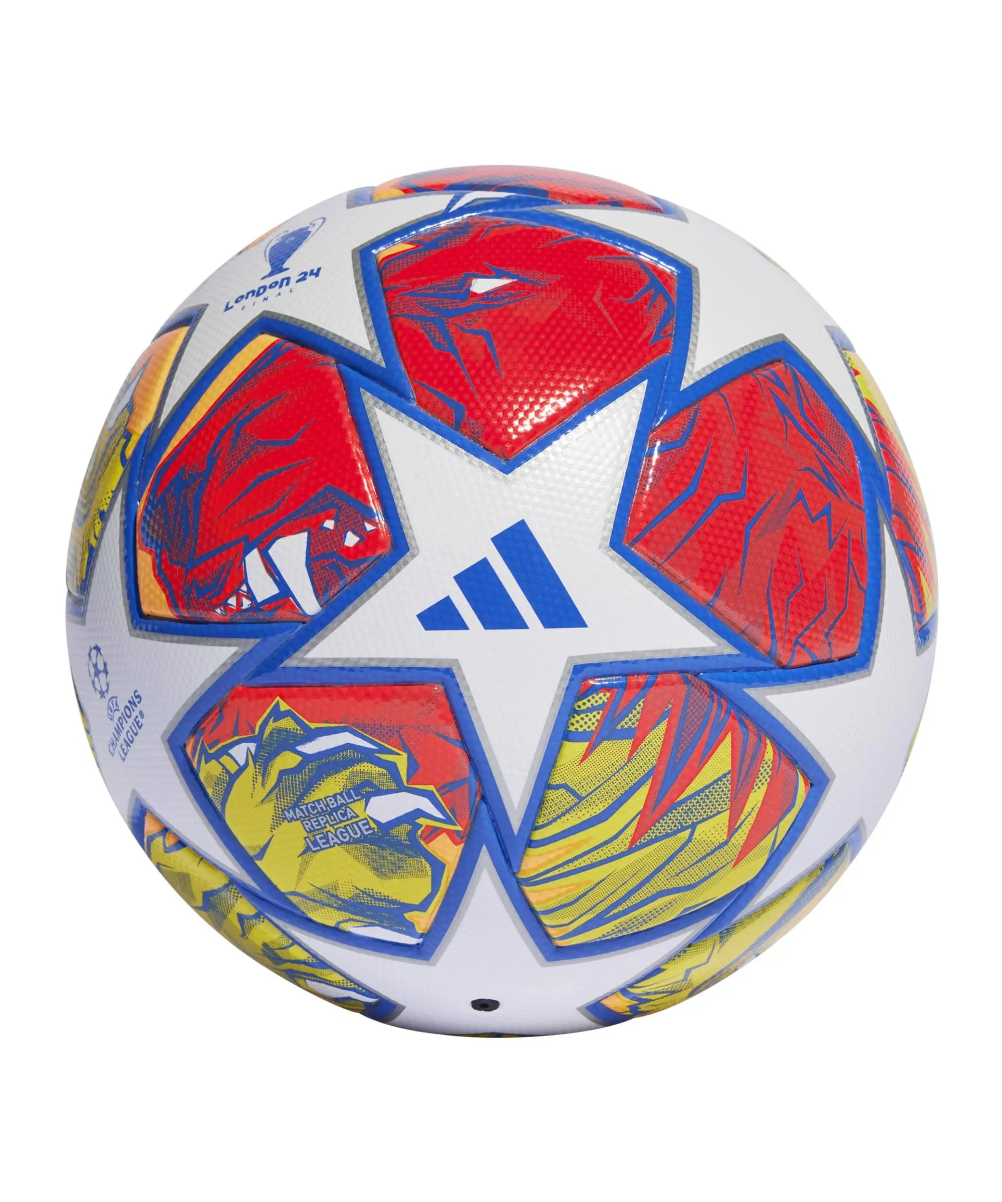 adidas UEFA Champions League FIFA Quality Ball IN9334, Unisex, Soccer Ball, White/Glow Blue/Flash Orange, 4