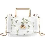 Linkidea Clear Shoulder Bag Purse, 2 in 1 Transparent Crossbody Bag Jelly Handbag ...