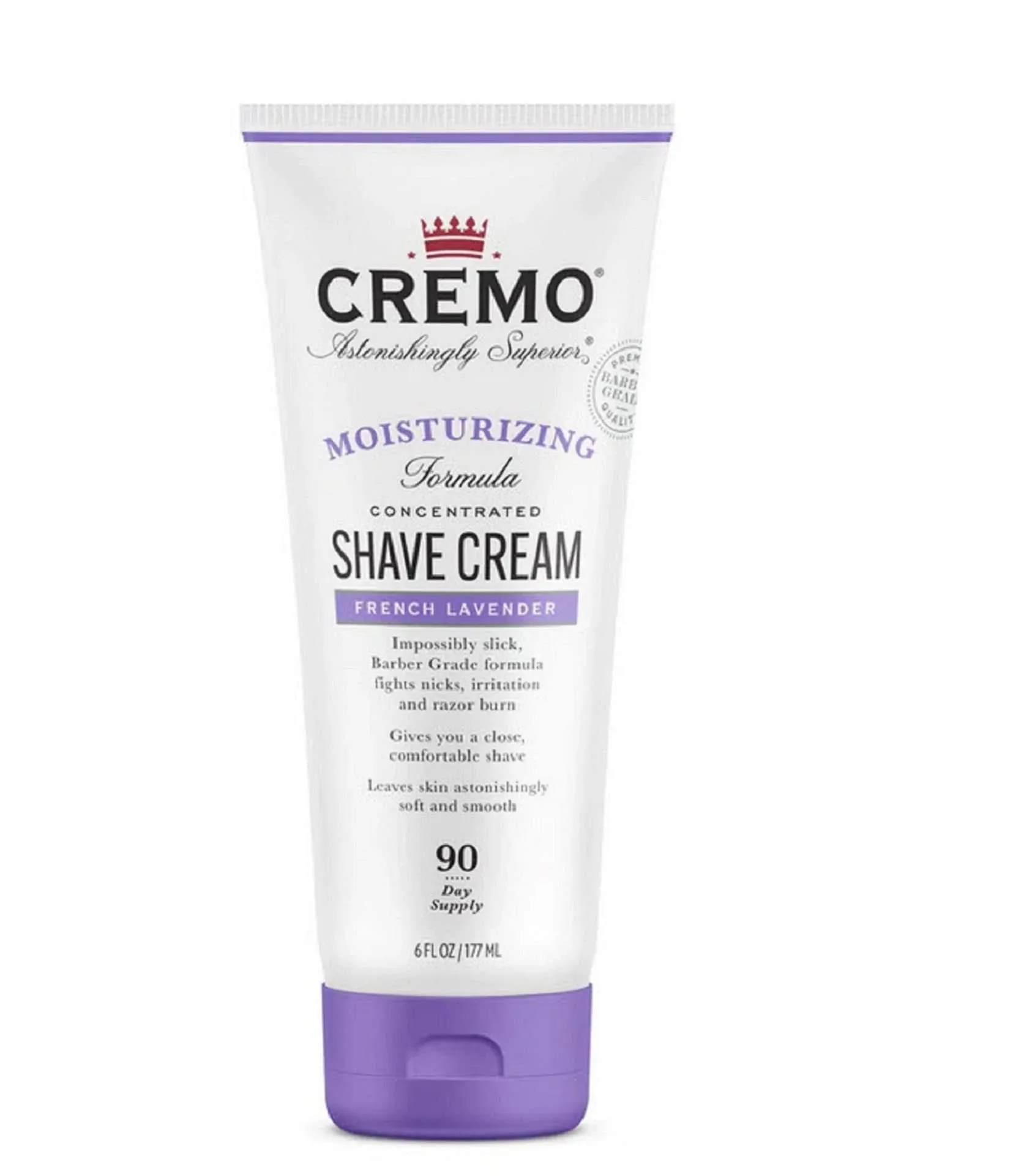 Cremo Moisturizing Shave Cream French Lavender 6 oz., Pack of 1