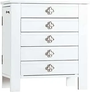 Hives and Honey Emma Jewelry Organization Storage Chest, White