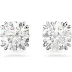 Swarovski Attract Round Stud Earrings - White