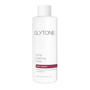 Glytone Acne Clearing Toner - With 2% Salicylic Acid - Prevent & Treat Acne For All Stages Of Acne-Prone Skin - Non-Comedogenic - 6.76 fl. oz.