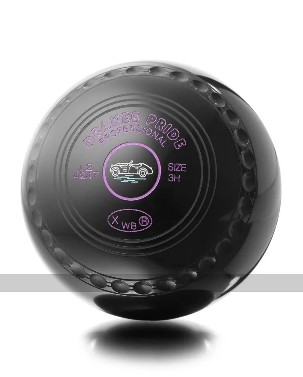 Drakes Pride Professional bowls - Grey / Harlequin, Gripped, Size 3, Heavy (UK)