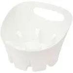 JS Jackson Supplies Universal White Plastic Drip Tray for Toilet Plunger