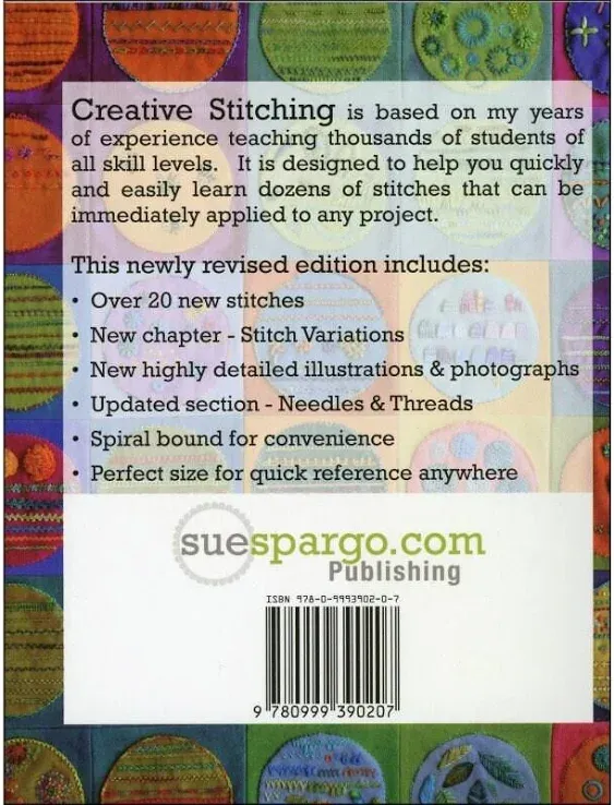 Creative Stitching Book by Sue Spargo. Second Edition.