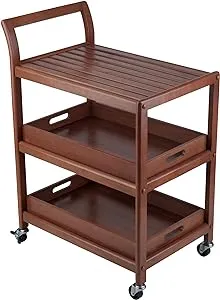 Albert Entertainment Cart Walnut - Winsome