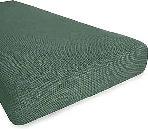 Hokway Couch Cushion Covers Stretch Cushion Covers Sofa Seat Cushion Slipcover Cushion Protector(Celadon, Medium)