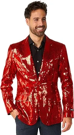 Suitmeister Men's Sequin Slim-Fit Suit Jacket