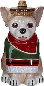 Pacific Giftware Mexican Chihuahua Ceramic Cookie Jar