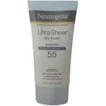 Neutrogena Ultra Sheer Dry-Touch Sunscreen SPF 55 3 oz (Pack of 3)