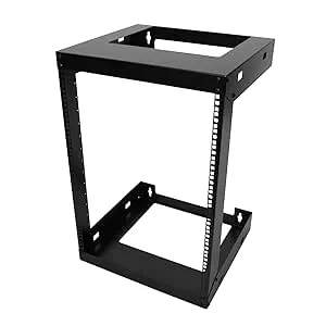 15U Wall Mount Open Frame 19&#039;&#039; Server Equipment Rack Threaded 18 inch depth