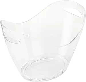 Prodyne Vino Gondola 4 Bottle Tub, Clear