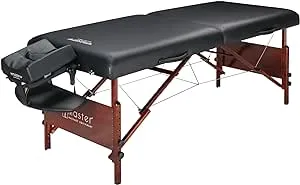 Master Massage 30" Del Ray Pro Portable Massage Table in Black Color, Standard