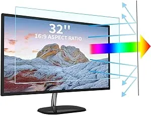 32 Inch TV Blue Light Screen Protector,Eye Protection Anti Blue Light Glare Screen Filter for LCD, LED, OLED &QLED 4K HDTV Display 16:9