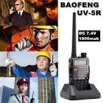 BAOFENG UV-5R 8W Ham Radio Handheld Long Range with 3800mAh Type-C Charging Port Battery, UV5R Rechargeable Handheld Walkie Talkie, Dual Band Two Way Radio for Adults (2 Pack)