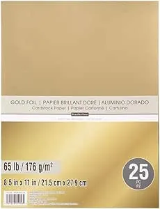 Recollections Gold Foil 65lb Cardstock Paper