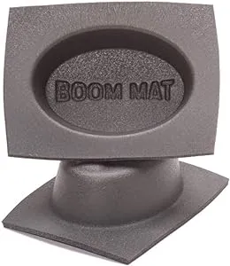 Design Engineering DEI 050371 Boom Mat Speaker Baffles, 6" x 8" Oval Slim (Pack of 2)