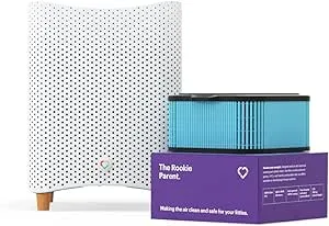 Mila Smart Home Air Purifier with Rookie Parent H12 HEPA & Carbon Replacement Filter, Nursery & Baby, Removes Dust, Odors, Pollen, Ideal for Large Room or Bedroom, Quiet-Mode