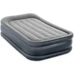 Intex Dura Beam Deluxe Pillow Raised Air Mattress Bed with Built In Pump, Twin