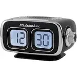 Studebaker Retro Bluetooth Am/fm Clock Radio, Black