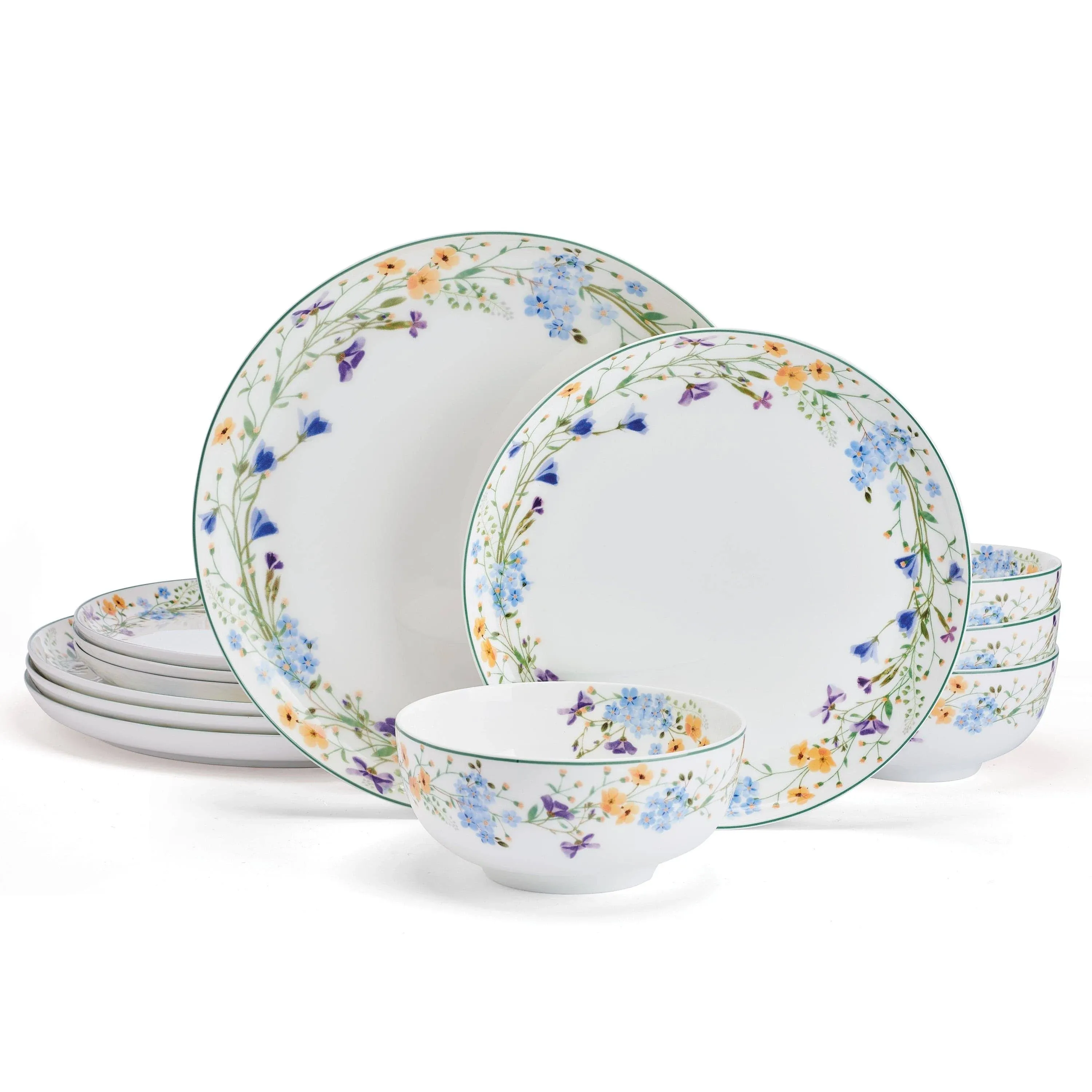 Mikasa Quinn 12-Piece Bone China Dinnerware Set