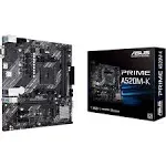 ASUS PRIME A520M-K AMD AM4 (3rd Gen Ryzen) Micro-ATX motherboard (ECC memory, M.2 support, 1Gb Ethernet, M.2, USB 3.2 Gen 1 Type-A,HDMI 2.1 4K@60Hz, D-Sub)