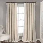 Lush Decor Rosalie Window Curtain Panels Neutral 54x84 Set