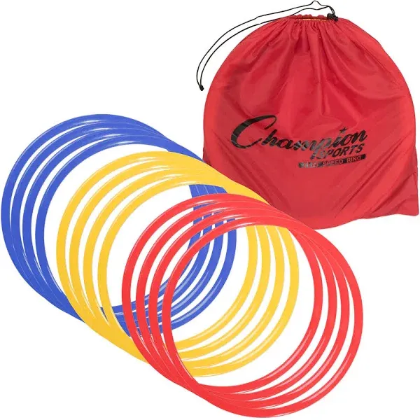 Champion Sports Speed Rings, 16" - 12 pack