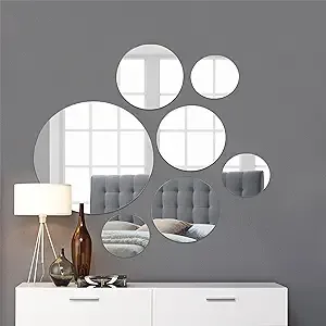 Light in The Dark Medium Round Mirror Wall Mounted Assorted Sizes 1x1