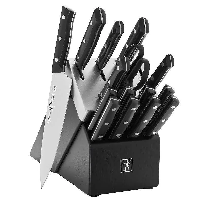 Henckels DYNAMIC Fine Edge 16pc Self-Sharpenin<wbr/>g Knife Block Set 17555-216 NEW