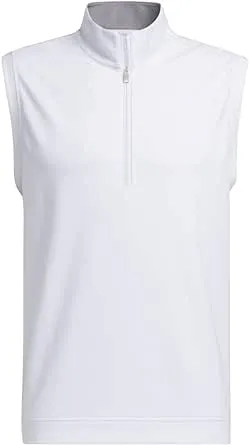 adidas Men's Elevated Quarter Zip Pullover Golf Vest