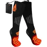 ActionHeat AA Battery-Heated Wool Socks - Black - L/XL