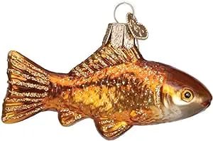 Old World Christmas Goldfish Glass Blown Ornament