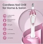 36-Piece Professional Manicure Pedicure Kit,Electric Nail File Set with 11pcs Nail Drill Bits,Cordless Electric Nail Drill Machine,Nail Grinder for Thick Toenail, Pedicure Tools for Feet Hand