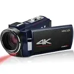 (New) Minolta MN4K25NV 4K Ultra HD 30 MP Night Vision Digital Camcorder - Blue