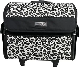 Everything Mary Rolling Sewing Machine Tote, Cheetah